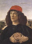 Sandro Botticelli, Portrait of a Youth with a Medal
